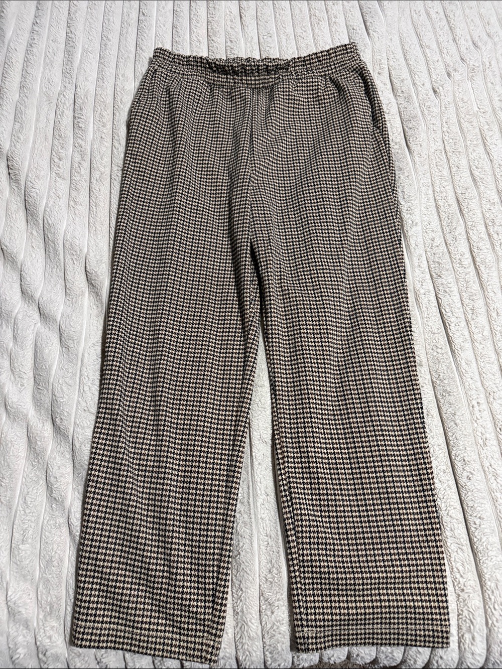 a new day Brown & Black Houndstooth Pull-On Trousers